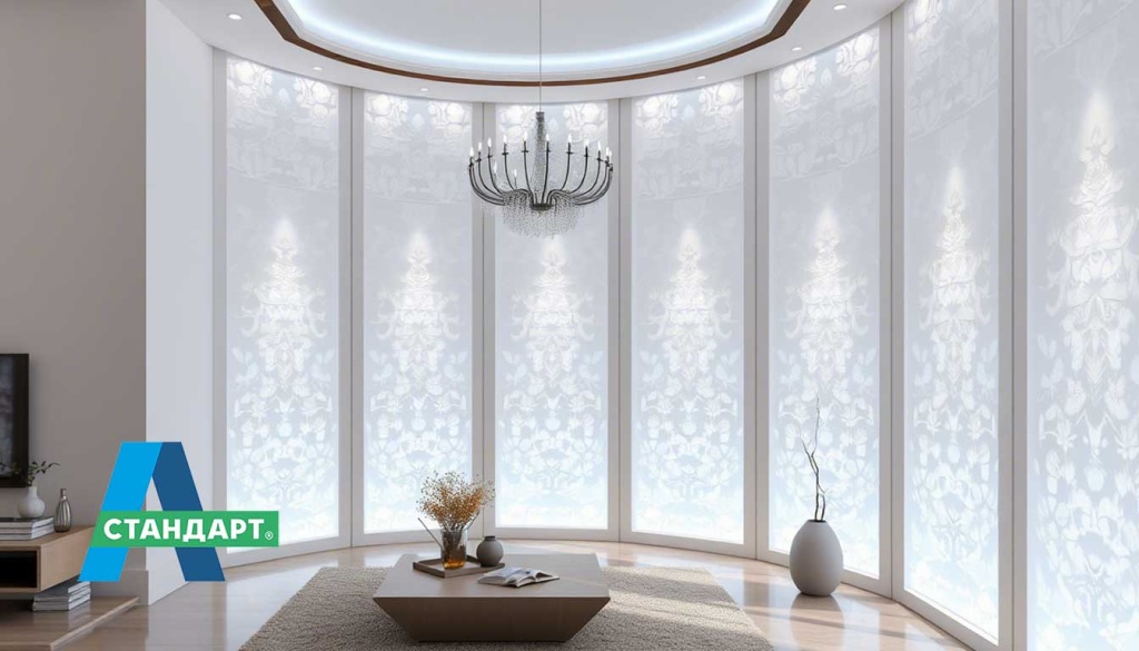 Декор витража с применением стеклошариков