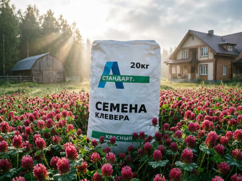 Семена красного клевера.