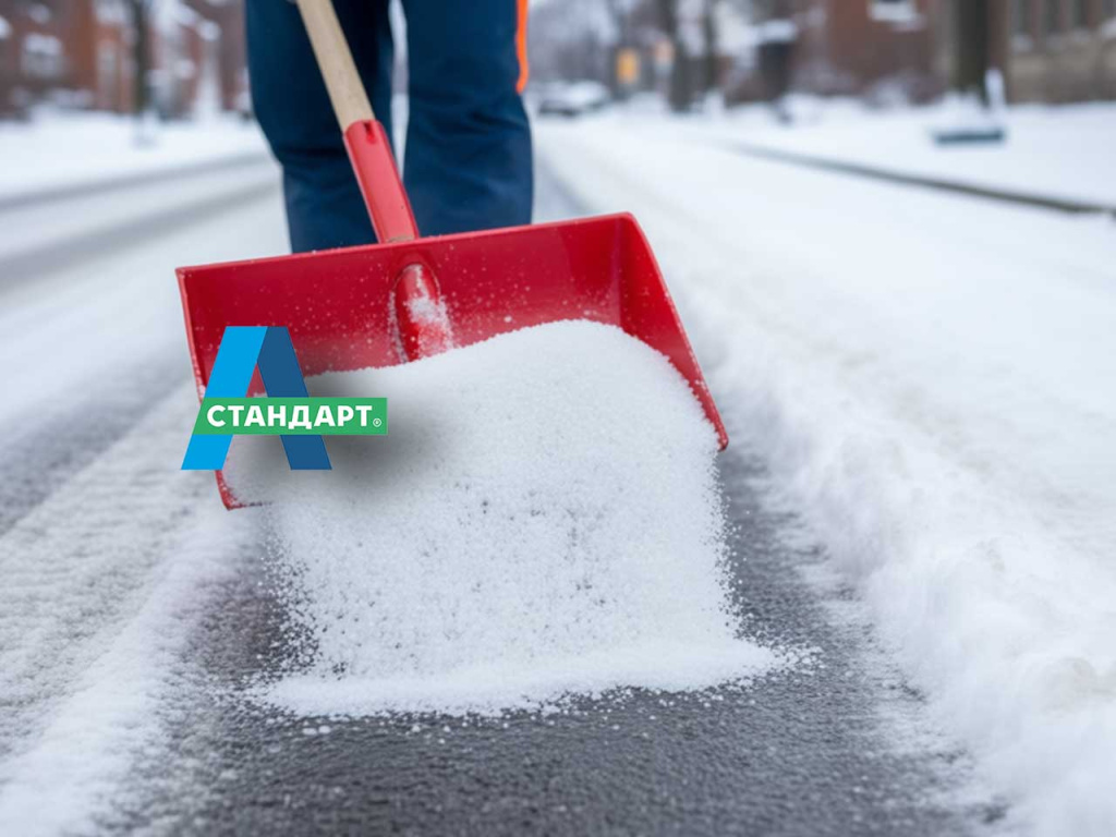 Посыпка противогололедными материалами