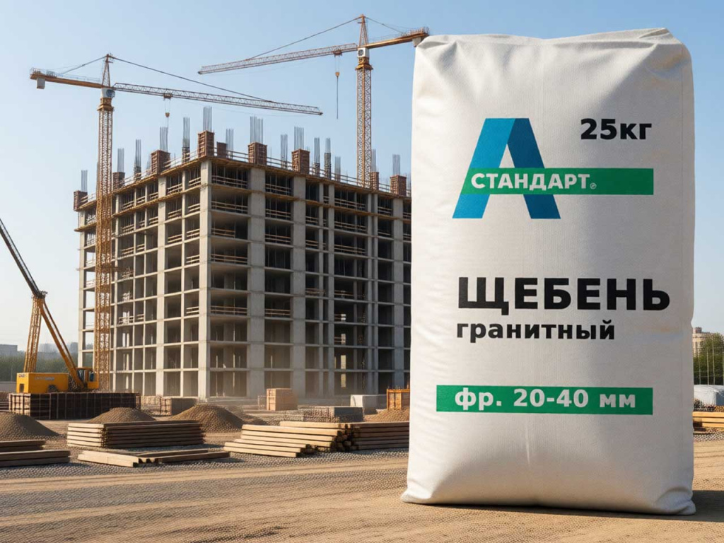 Гранитный щебень 20-40