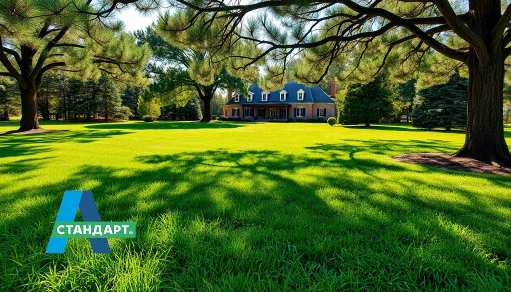 Газон, выращенный из травосмеси А-Стандарт