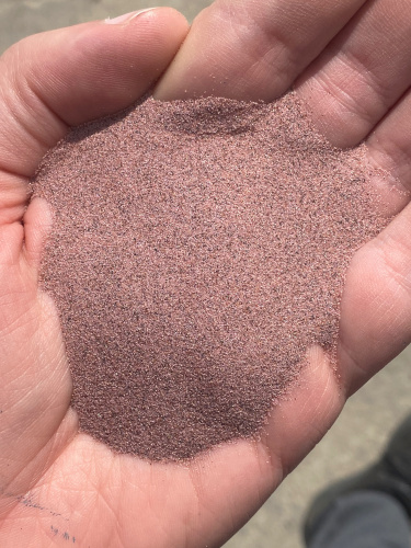 Гранатовый песок GMA Garnet 120 mesh, фракция 0,1-0,2 мм, 25кг фото 5