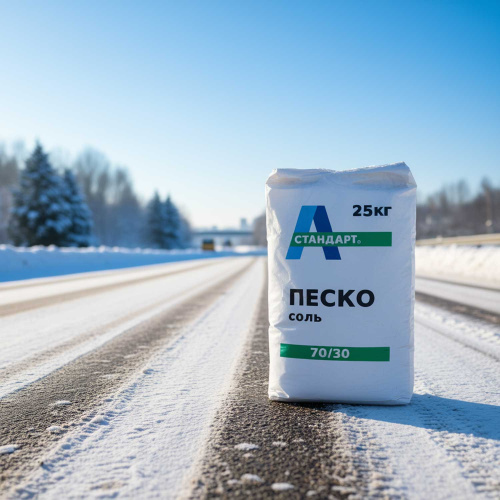 Пескосоль 70/30 в белых мешках по 25кг А-Стандарт фото 2