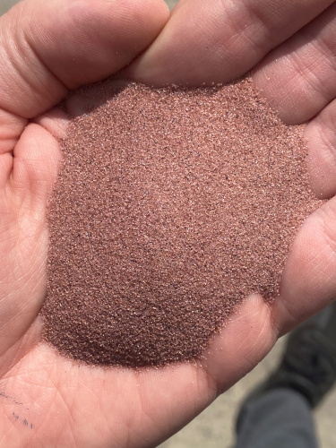 Гранатовый песок GMA Garnet 80 mesh, фракция 0,15-0,3 мм, 25 кг фото 4