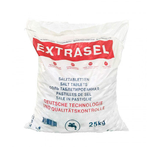 Таблетированная соль Extrasel, 99,5%, 25кг
